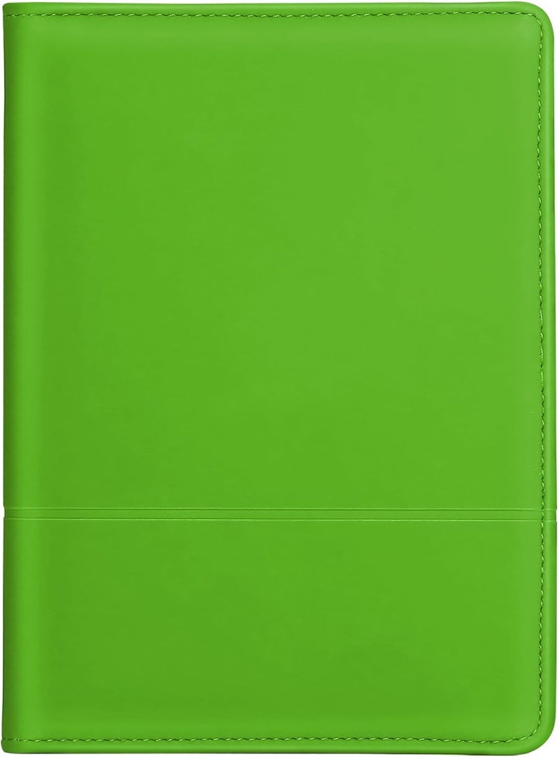 Gorbado Padfolio/Portfolio Binder, Mini Padfolio Portfolio Binder 5 x 8 Legal Writing Pad, A5 Document Organizer Folder for Men Women,Green. - Image 3